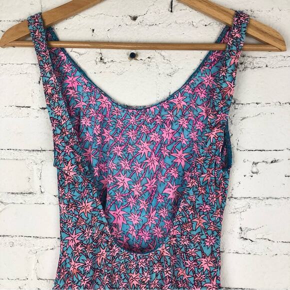 Vintage 90’s Y2K Solar Tan Thru Palm Tree Swimsuit - Picture 6 of 9